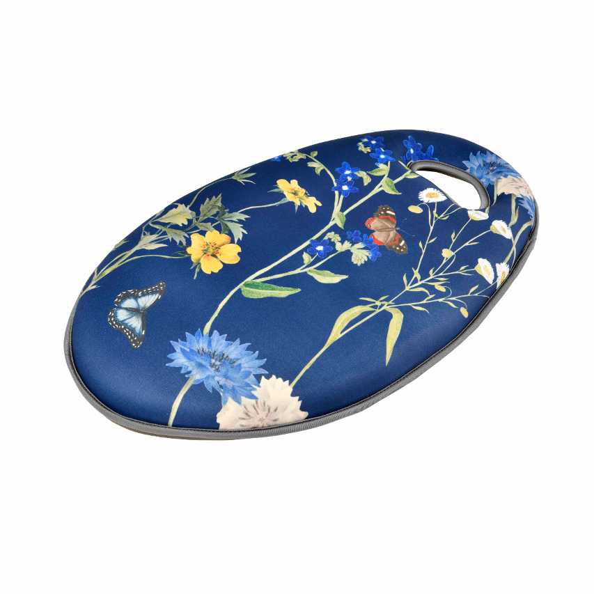 Burgon and Ball garden kneeling pad featuring British Meadow design