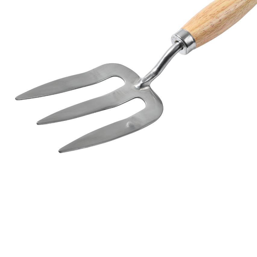 Close up of mid handled gardening fork