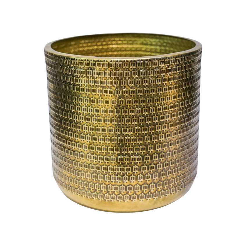 Solis gold embossed plant pot