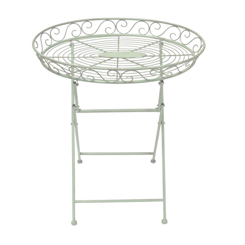 Ascalon Woodland butler's table in green, shown against a plain white background.