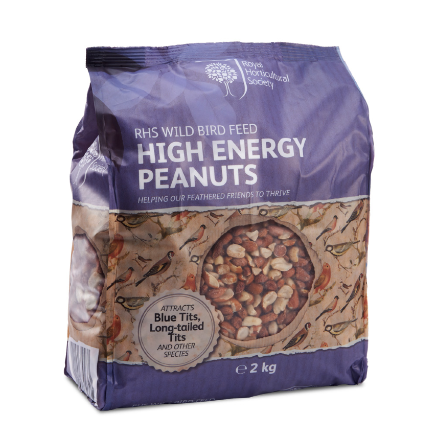 RHS Wild Bird Feed High Energy Peanuts 2kg