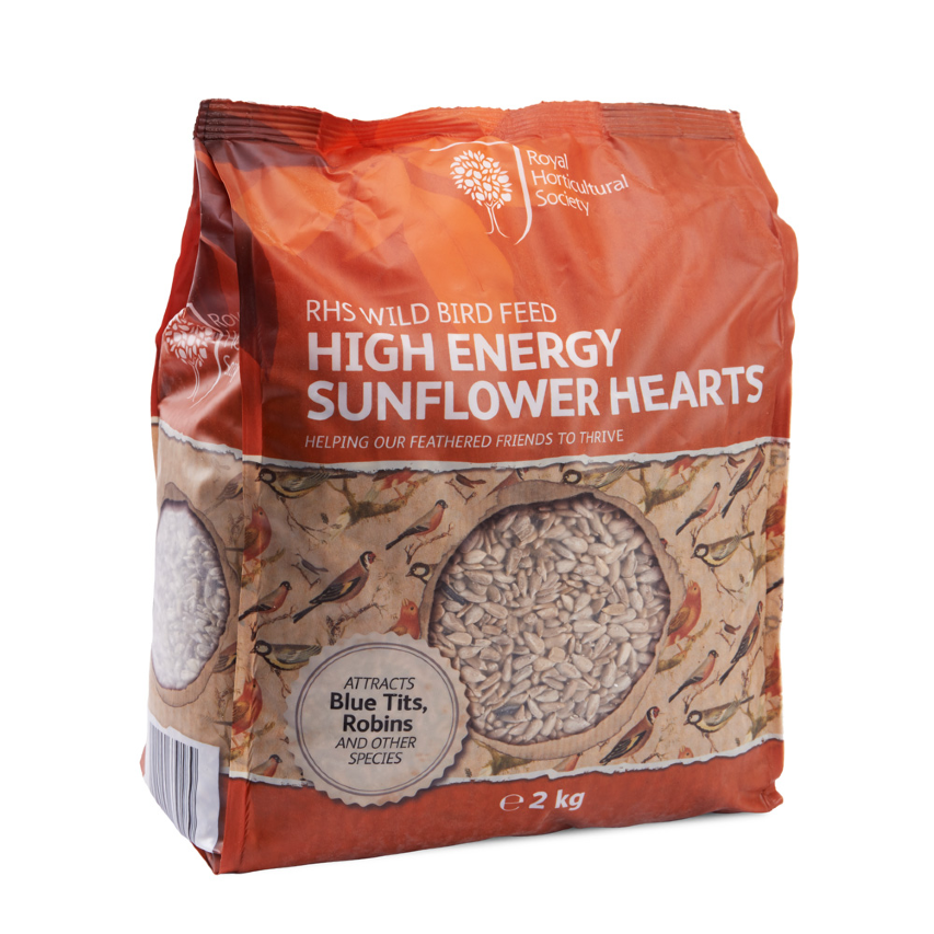 RHS Wild Bird Feed High Energy Sunflower Hearts 2kg