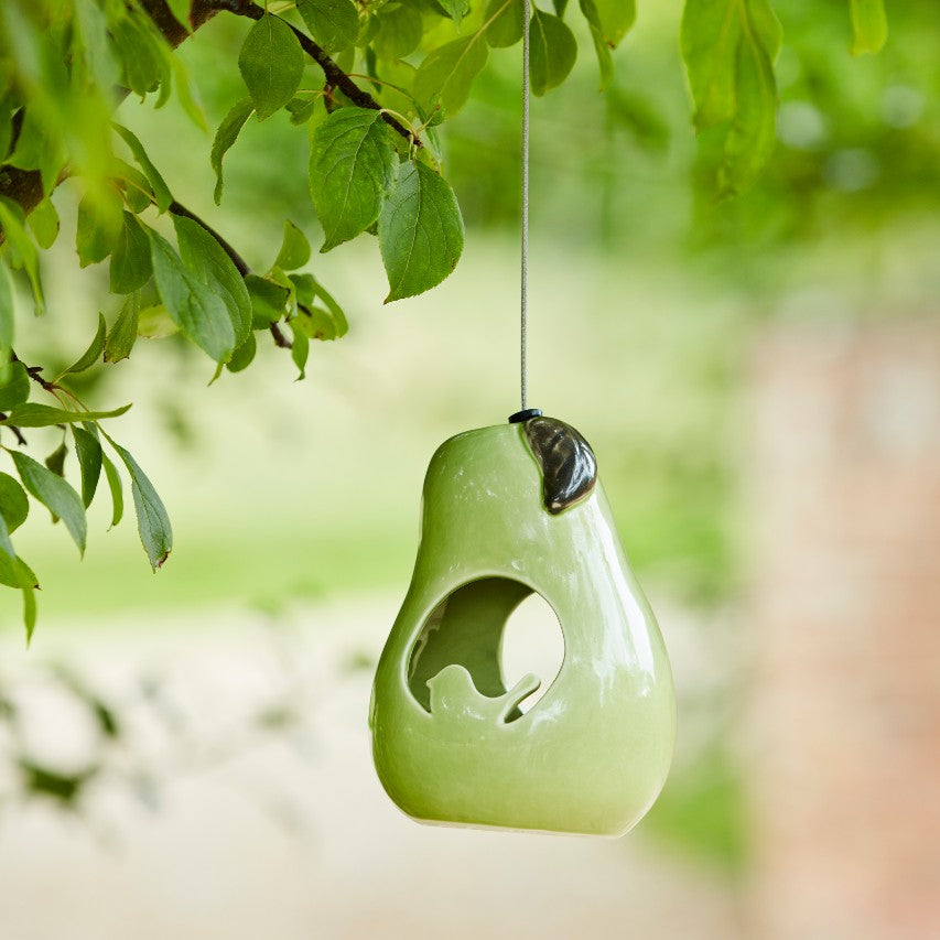 Sophie Conran ceramic bird feeder - pear