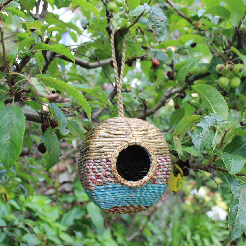 Anita Artisan bird nester hanging from tree