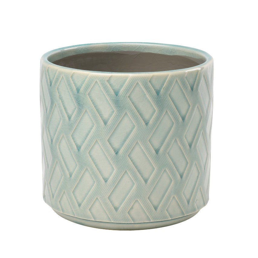 Burgon and Ball Barcelona glazed pot - celadon