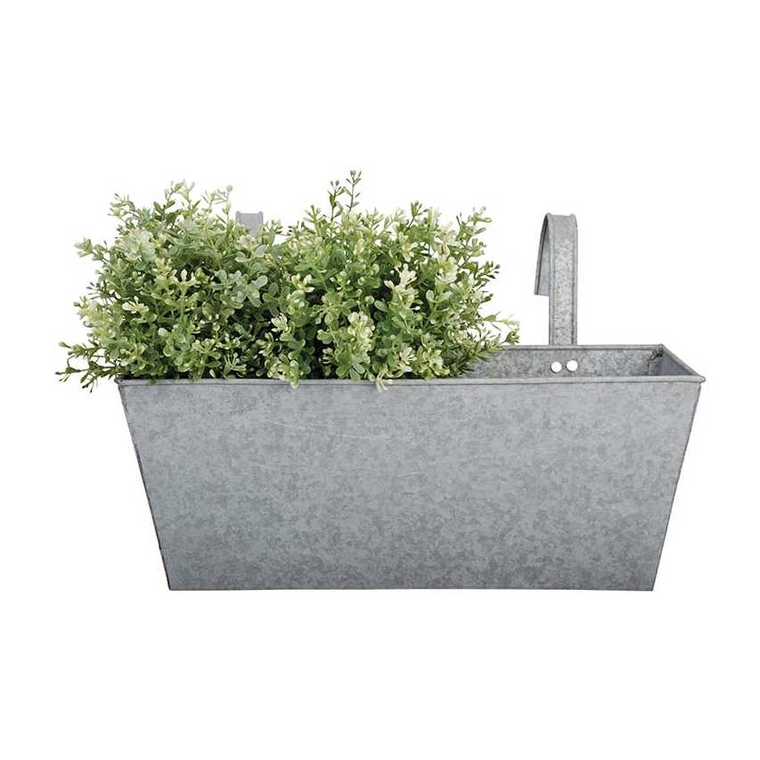 Esschert Design old zinc balcony flowerpot