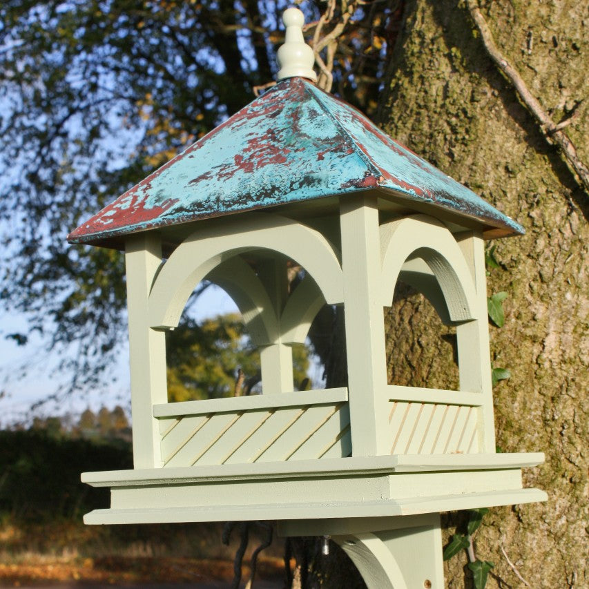 Large Bempton bird table attached to tree