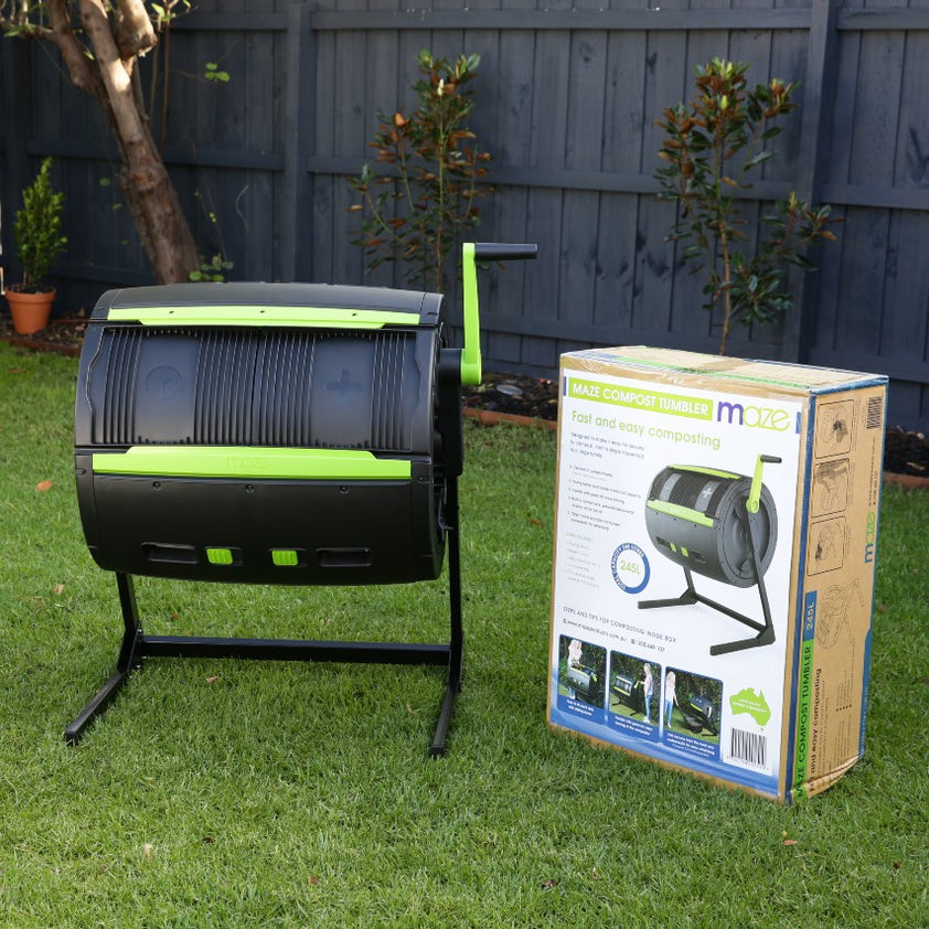 Maze 245l Compost Tumbler Verdant