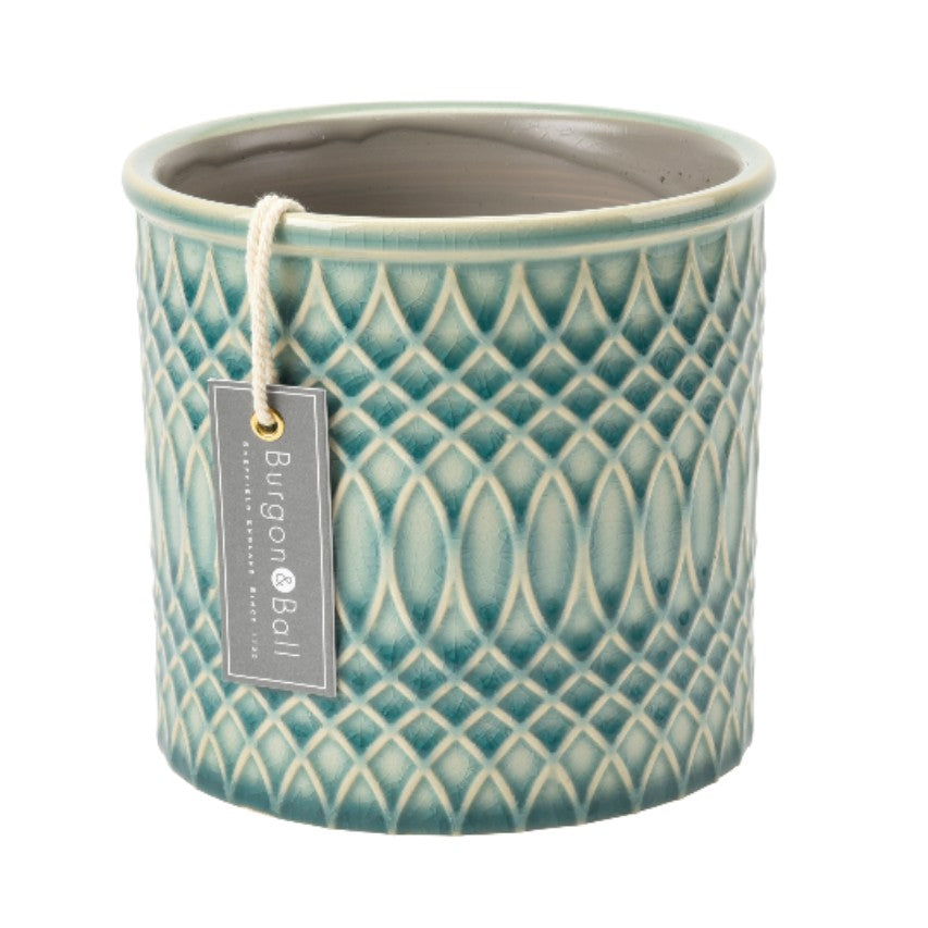 Burgon and Ball Morocco glazed pot - celadon