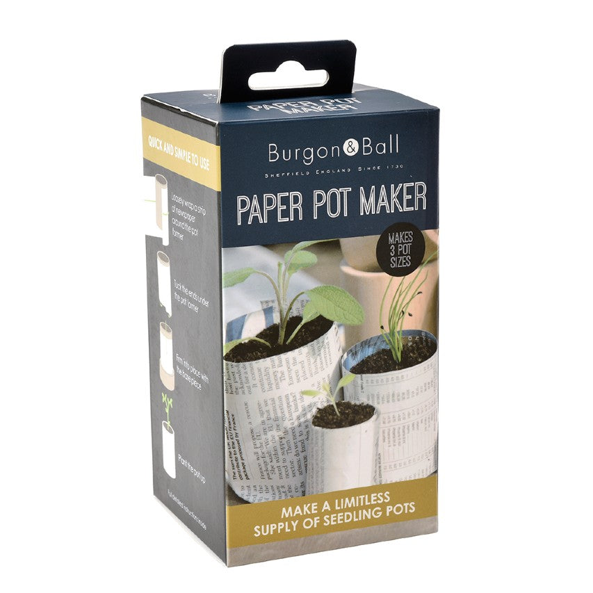 Burgon and Ball paper pot maker in packaging