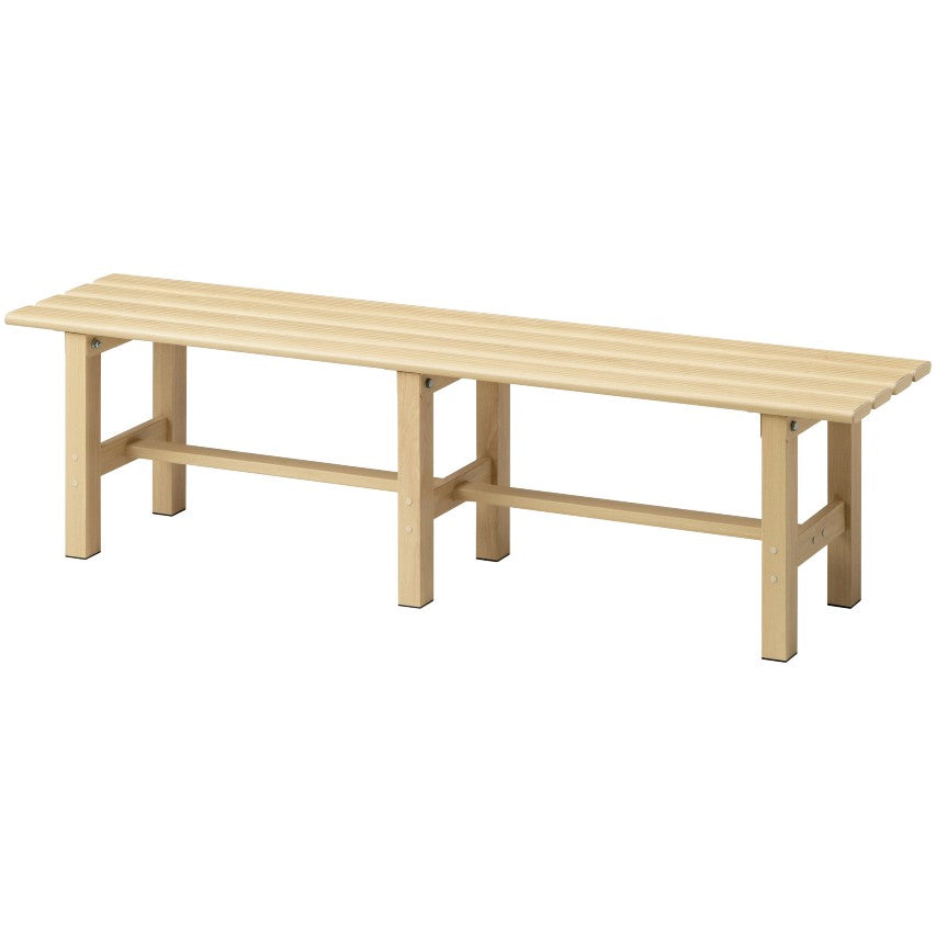 VegTrug aluminium bench 150cm - light wood effect