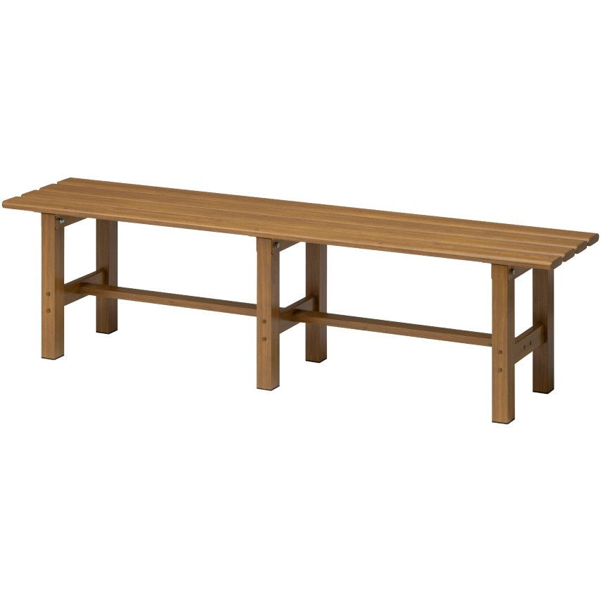 VegTrug aluminium bench 150cm - natural wood effect